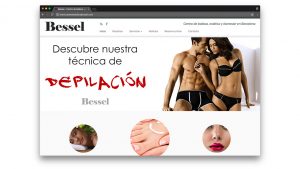 Diseño web centro de estética Bessel Barcelona