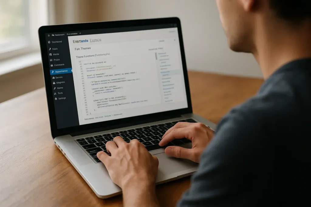 pantalla de edición de imágenes en WordPress mostrando herramientas de diseño