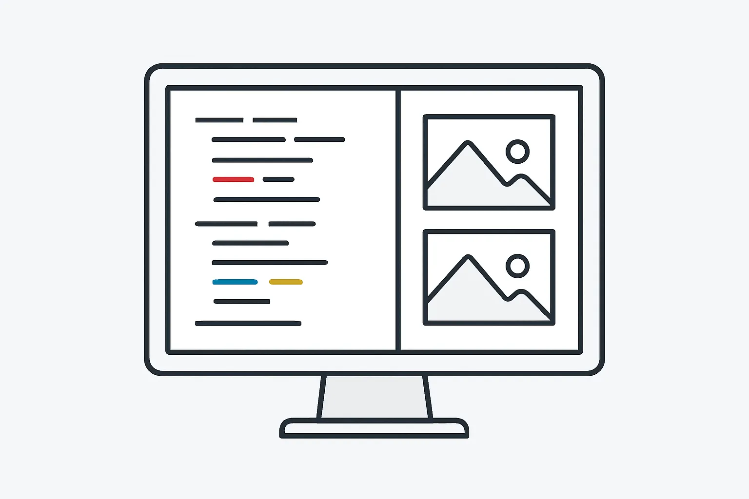 ejemplo de código en interfaz de WordPress con elementos visuales para optimización