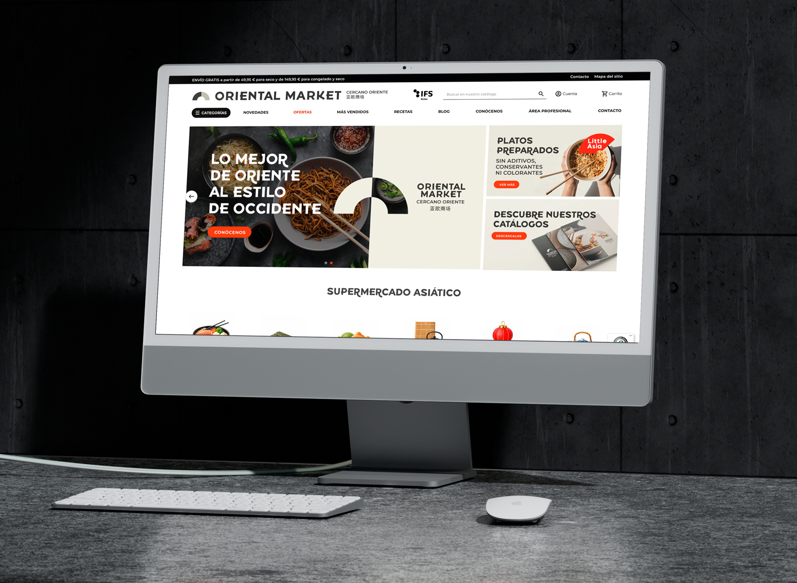 Desarrollo ecommerce Prestashop - Oriental Market