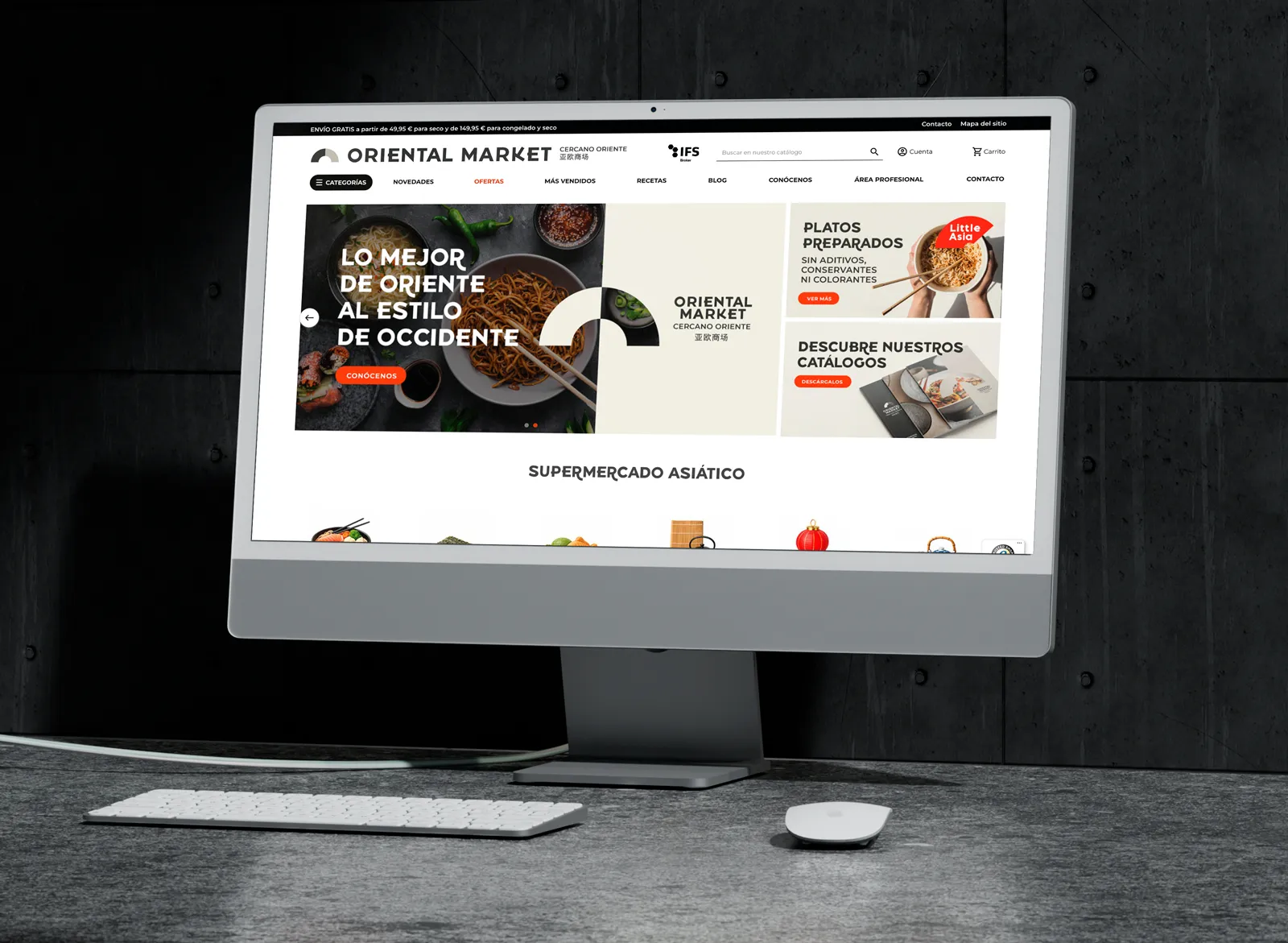 Desarrollo ecommerce Prestashop - Oriental Market