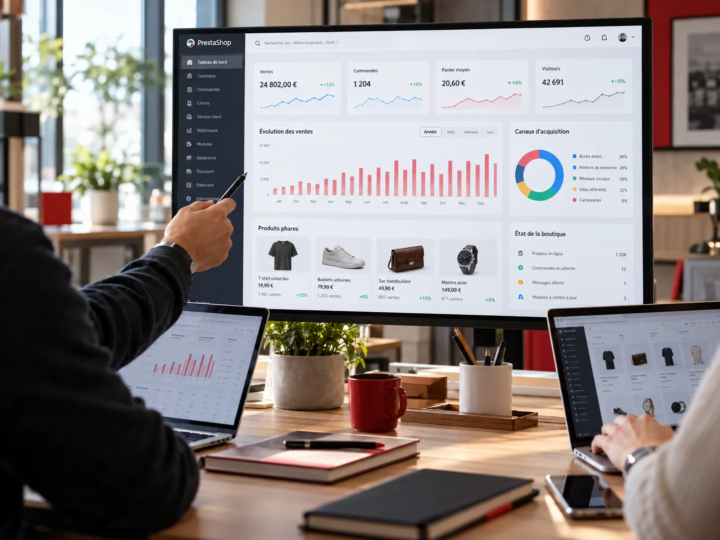 Análisis y optimización de una tienda online PrestaShop